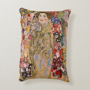 Posthumes Porträt der Ria Munk von Gustav Klimt Dekokissen