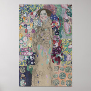 Posthumisches Portrait von Ria Munk von Gustav Kli Poster