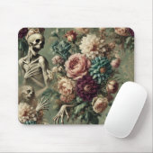 Posthumous Heartache - Gothic Floral Design Mousepad (Mit Mouse)
