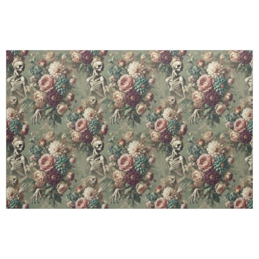 Posthumous Heartache - Gothic Statement Tile Stoff (Fat Quarter (45,7 x 55,9 cm))