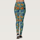 Postimpressionistische Katzen Leggings (Rückseite)