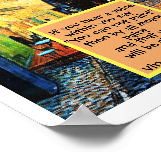 Postimpressionistisches Kunstmalangebot Poster (Ecke)