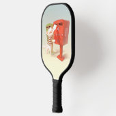 Posting-Zeit - Katze mit taiwanesischer Mailbox Pickleball Schläger (Links)