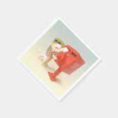 Posting-Zeit - Katze mit taiwanesischer Mailbox Serviette (Ecke)