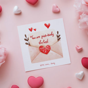 Postinitiale Begrüßung am besten Valentinstag Karte