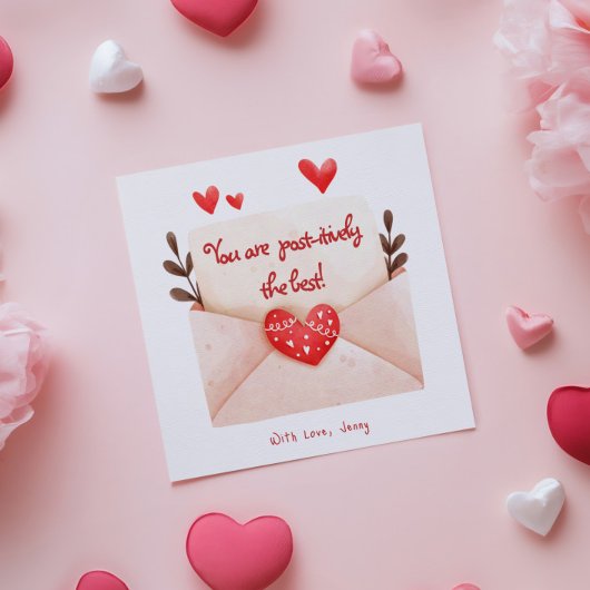 Postinitiale Begrüßung am besten Valentinstag Karte