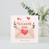 Postinitiale Begrüßung am besten Valentinstag Karte (Stehend Vorderseite)