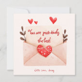 Postinitiale Begrüßung am besten Valentinstag Karte (Vorderseite)