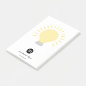 Postit-Hinweise für Ihr Logo-Leuchtpult Post-it Klebezettel (angewinkelt)