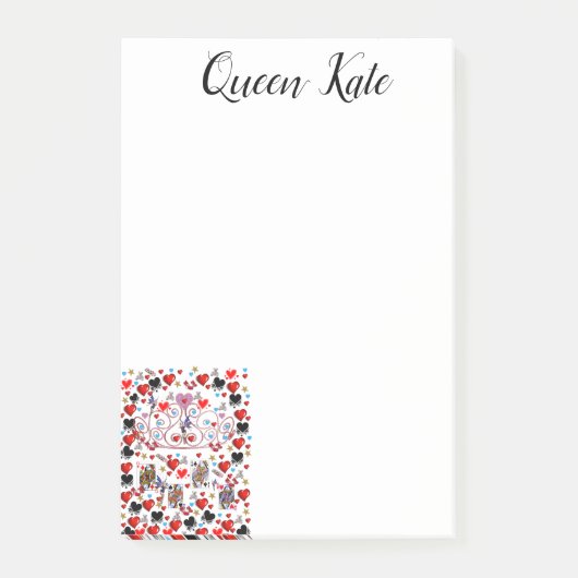 Postit Notes Queen Cards Post-it Klebezettel (Vorderseite)