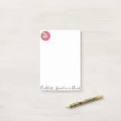 Postit notiert Eier Donut Post-it Klebezettel (Auf Schreibtisch)