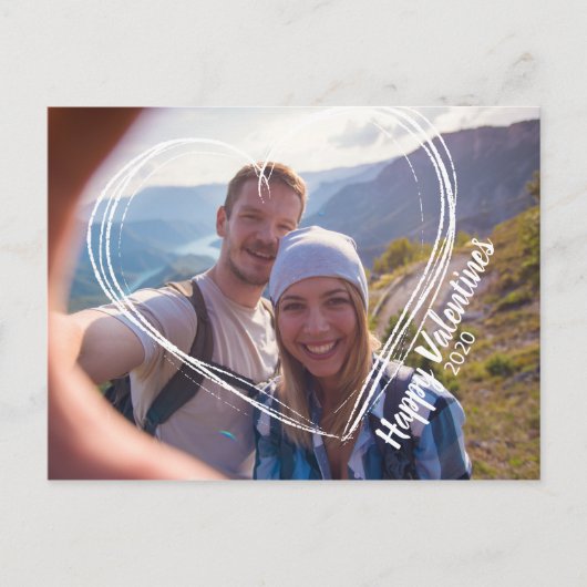 Postkarische Valentines Postkarte (Vorderseite)