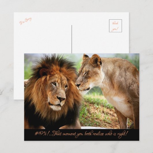 #@%! POSTKARTE (Vorne/Hinten)