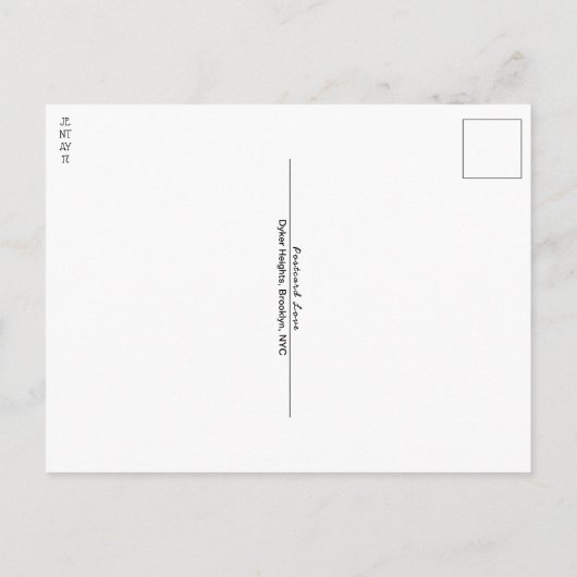 Postkarte (Rückseite)