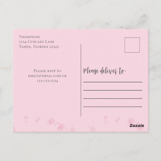 Postkarte (Rückseite)