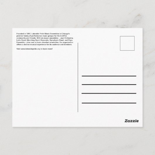 Postkarte (Rückseite)