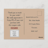 Postkarte (Rückseite)