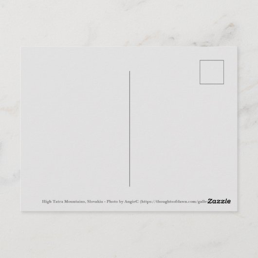 Postkarte (Rückseite)