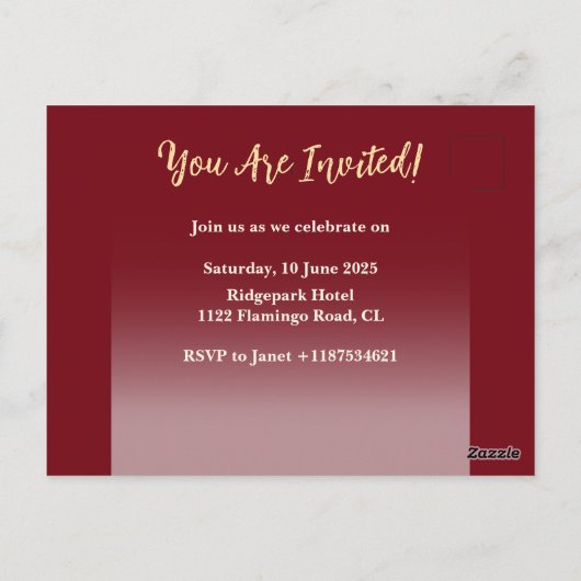 Postkarte (Rückseite)