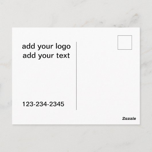 Postkarte (Rückseite)