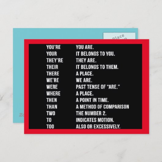 Postkarte (Vorne/Hinten)