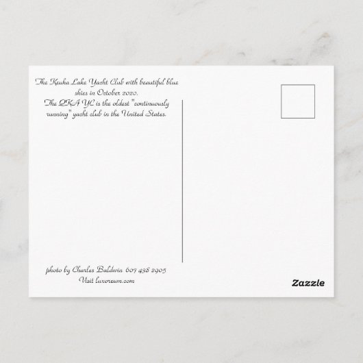 Postkarte (Rückseite)