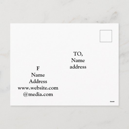 Postkarte (Rückseite)