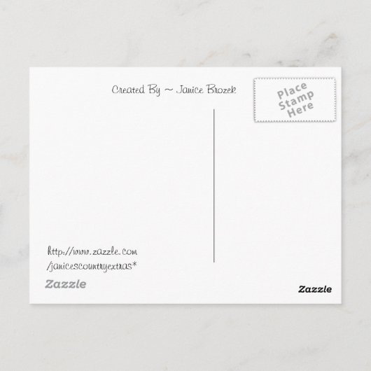 Postkarte (Rückseite)