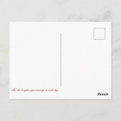 Postkarte (Rückseite)