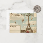 POSTKARTE (Vorderseite/Rückseite Beispiel)