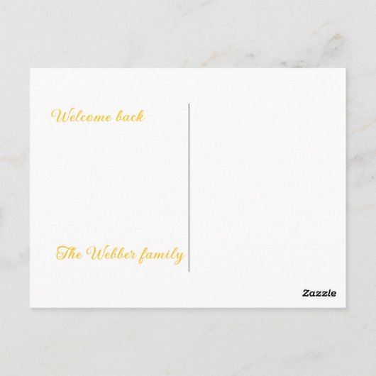 Postkarte (Rückseite)