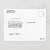 Postkarte (Rückseite)