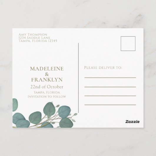 Postkarte (Rückseite)