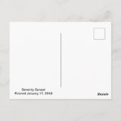 Postkarte (Rückseite)