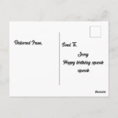 Postkarte (Rückseite)