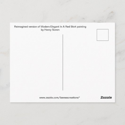 Postkarte (Rückseite)