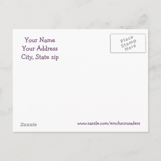 Postkarte (Rückseite)