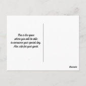 Postkarte (Rückseite)