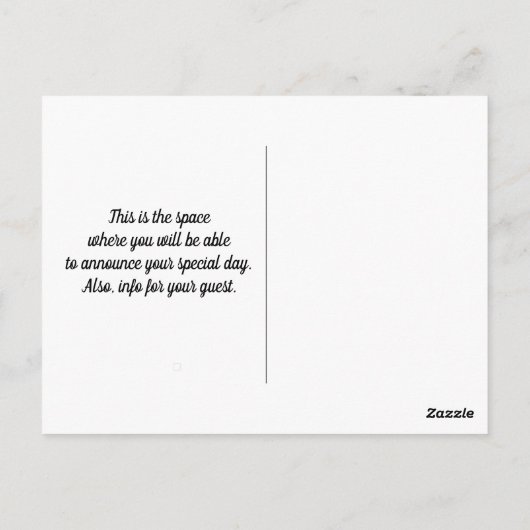 Postkarte (Rückseite)