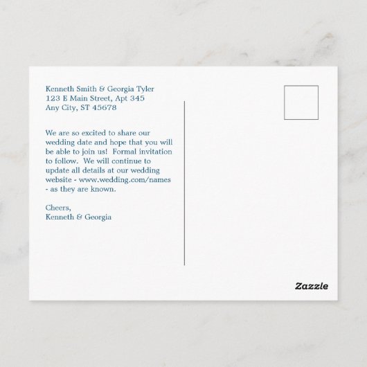 Postkarte (Rückseite)