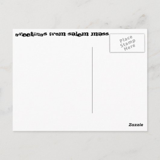 Postkarte (Rückseite)