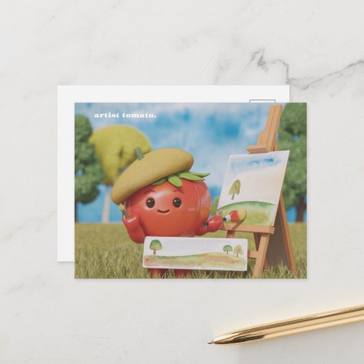 Postkarte (Vorderseite/Rückseite Beispiel)