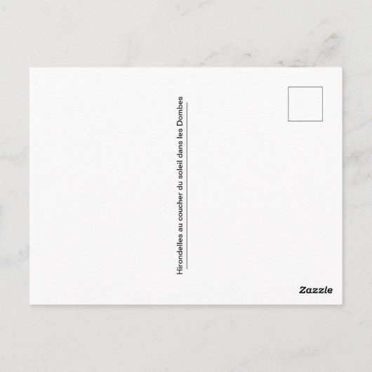 Postkarte (Rückseite)