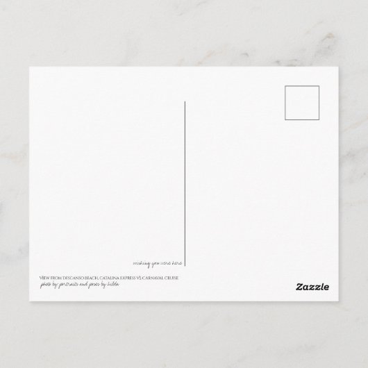 Postkarte (Rückseite)