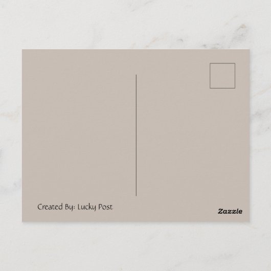 Postkarte (Rückseite)