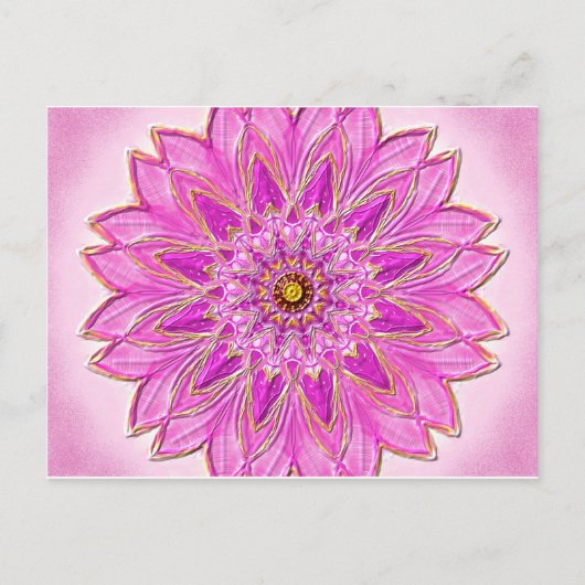 Postkarte 01 "Magenta Healing" von MandalaDesign (Vorderseite)