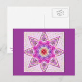 Postkarte 02 "Star of Violet" (Vorne/Hinten)
