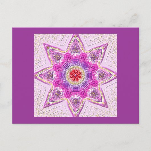 Postkarte 02 "Star of Violet" (Vorderseite)