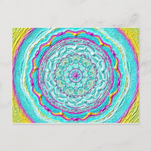 Postkarte 06 "Der Power von Cyan" (Vorderseite)