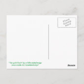 Postkarte 10 "The Gold Rush" (Rückseite)